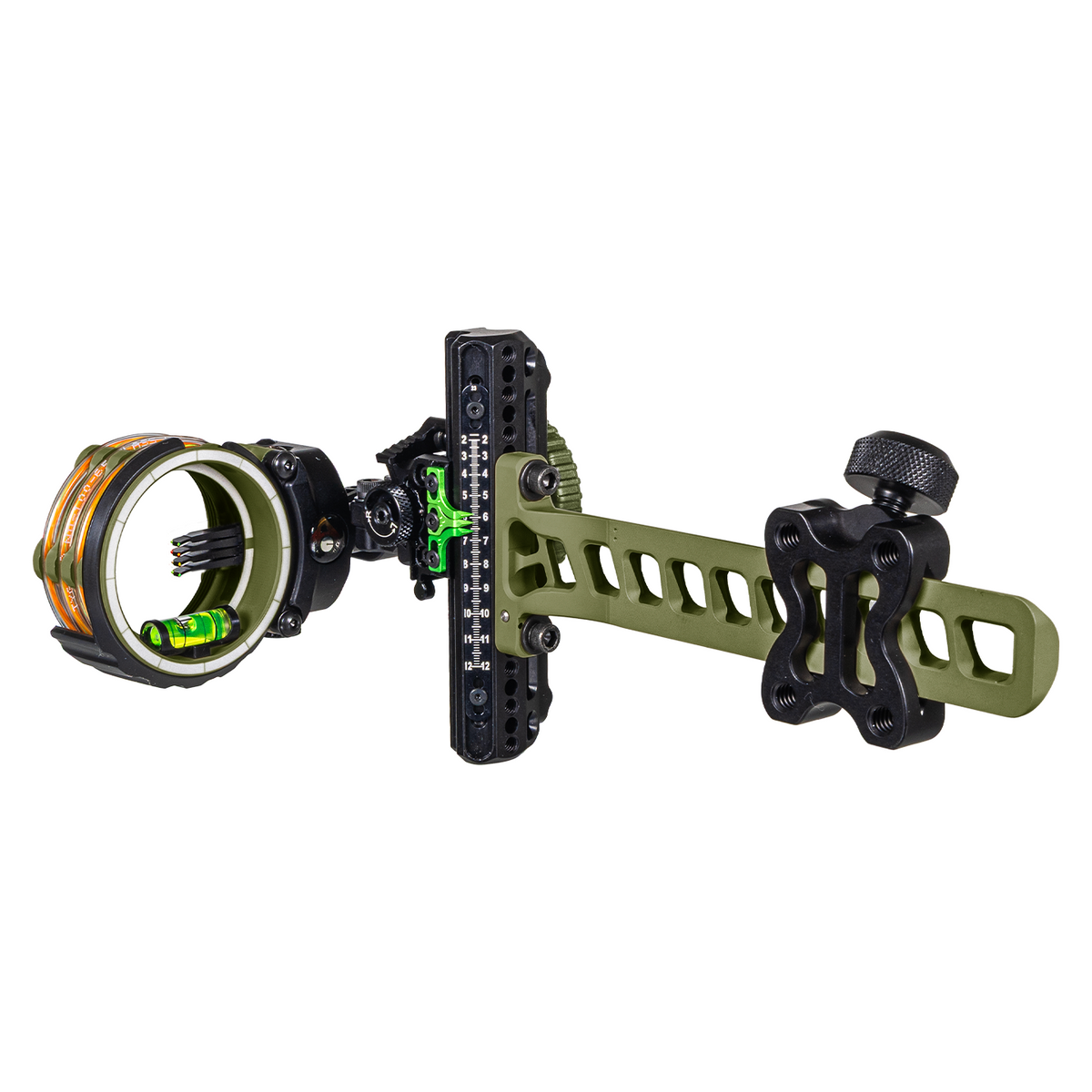 Axcel Driver CK Standard Pro bow sight, Evergreen Cerakote, AccuStat II 4-Pin scope, .019" pins