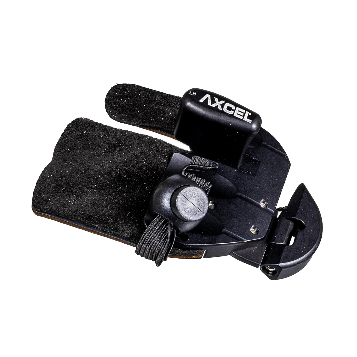 Axcel Contour finger tab, black, left-handed, size Large