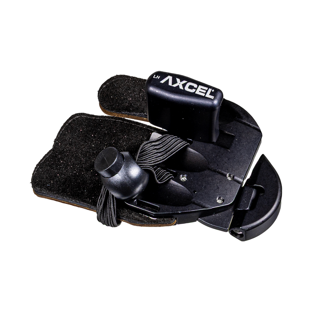 Axcel Contour finger tab, black, left-handed, size Medium