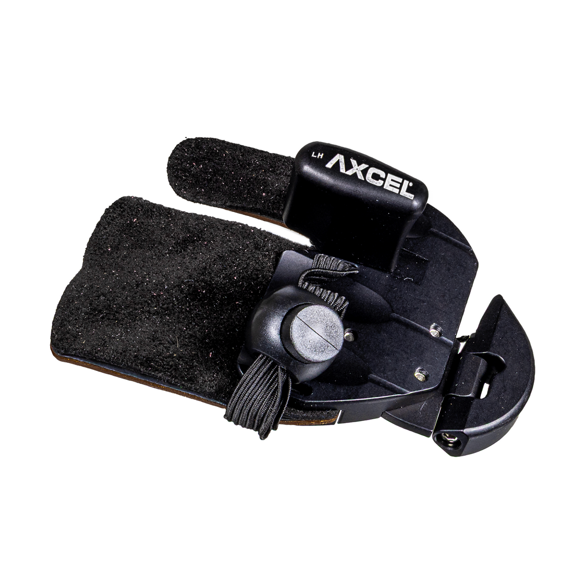 Axcel Contour finger tab, black, left-handed, size Small