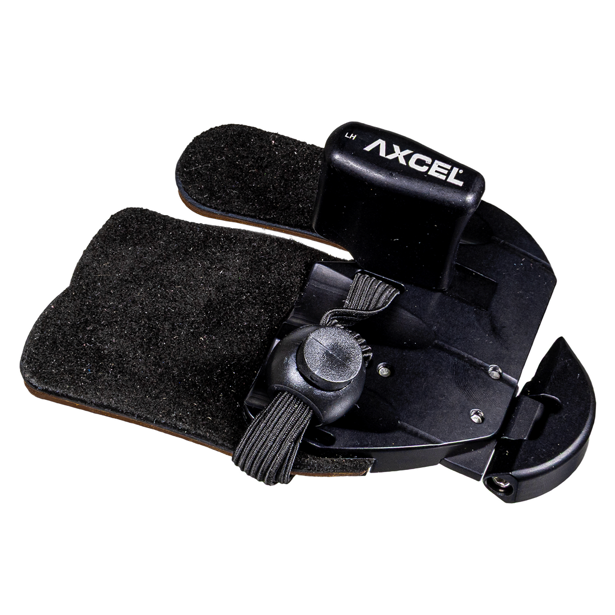 Axcel Contour finger tab, black, left-handed, size X-Large