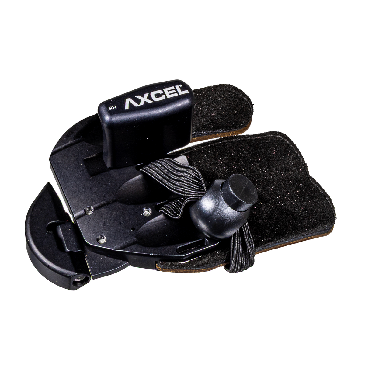 Axcel Contour finger tab, black, right-handed, size Medium