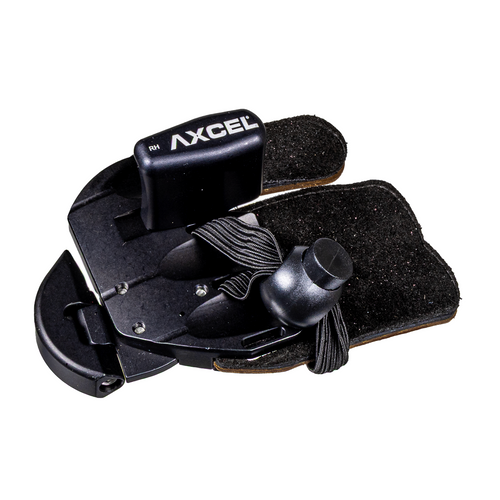 Axcel Contour finger tab, black, right-handed, size Medium