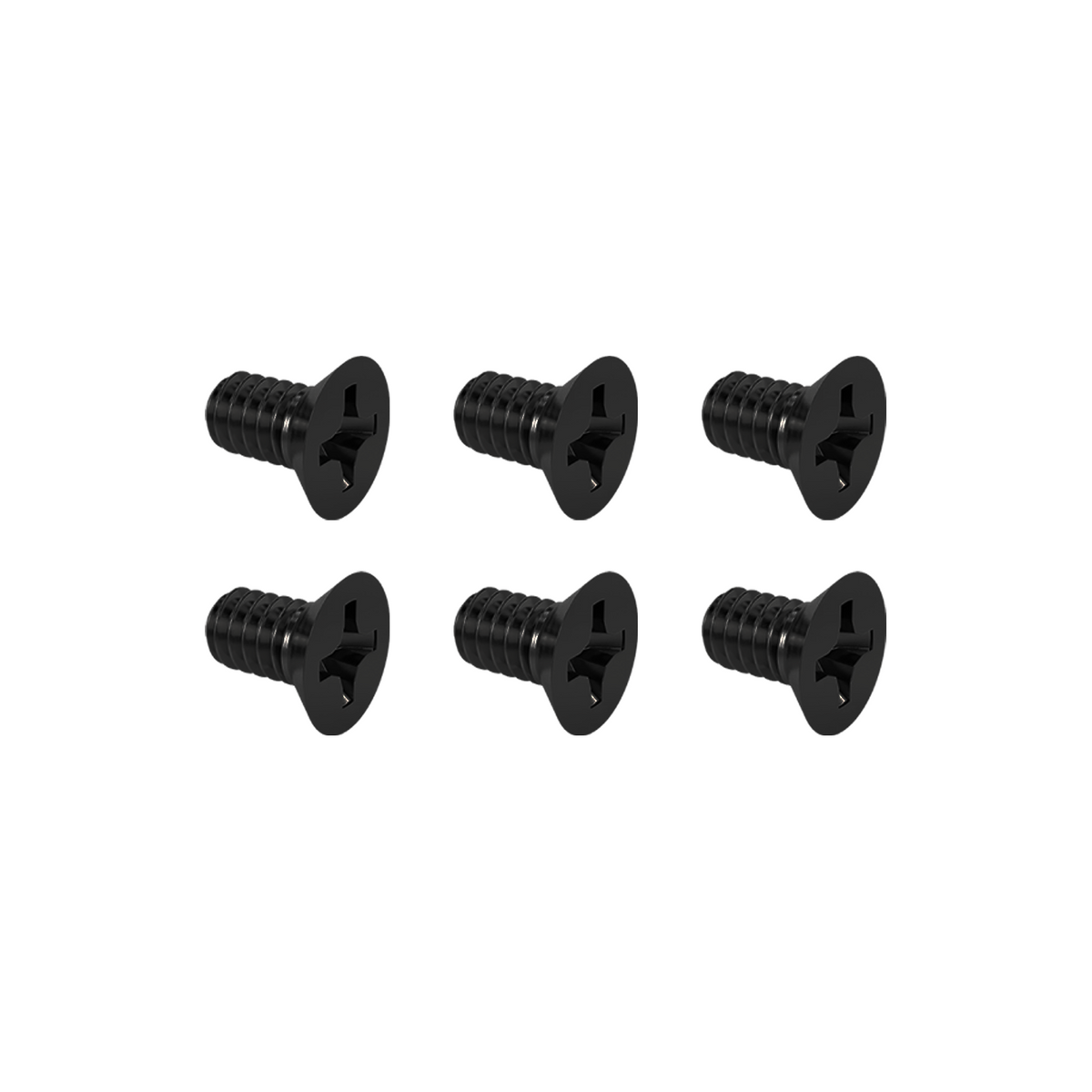 Axcel AVX Scope Bubble Level Screw Kit, Black Oxide, 6-pack #2-56 x 5/32 flat head screws