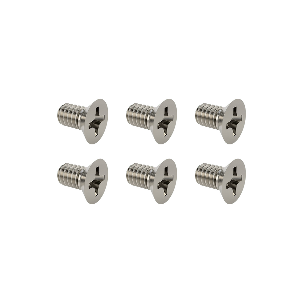 Axcel AVX Scope Bubble Level Screw Kit, Stainless Steel, 6-pack #2-56 x 5/32 flat head screws