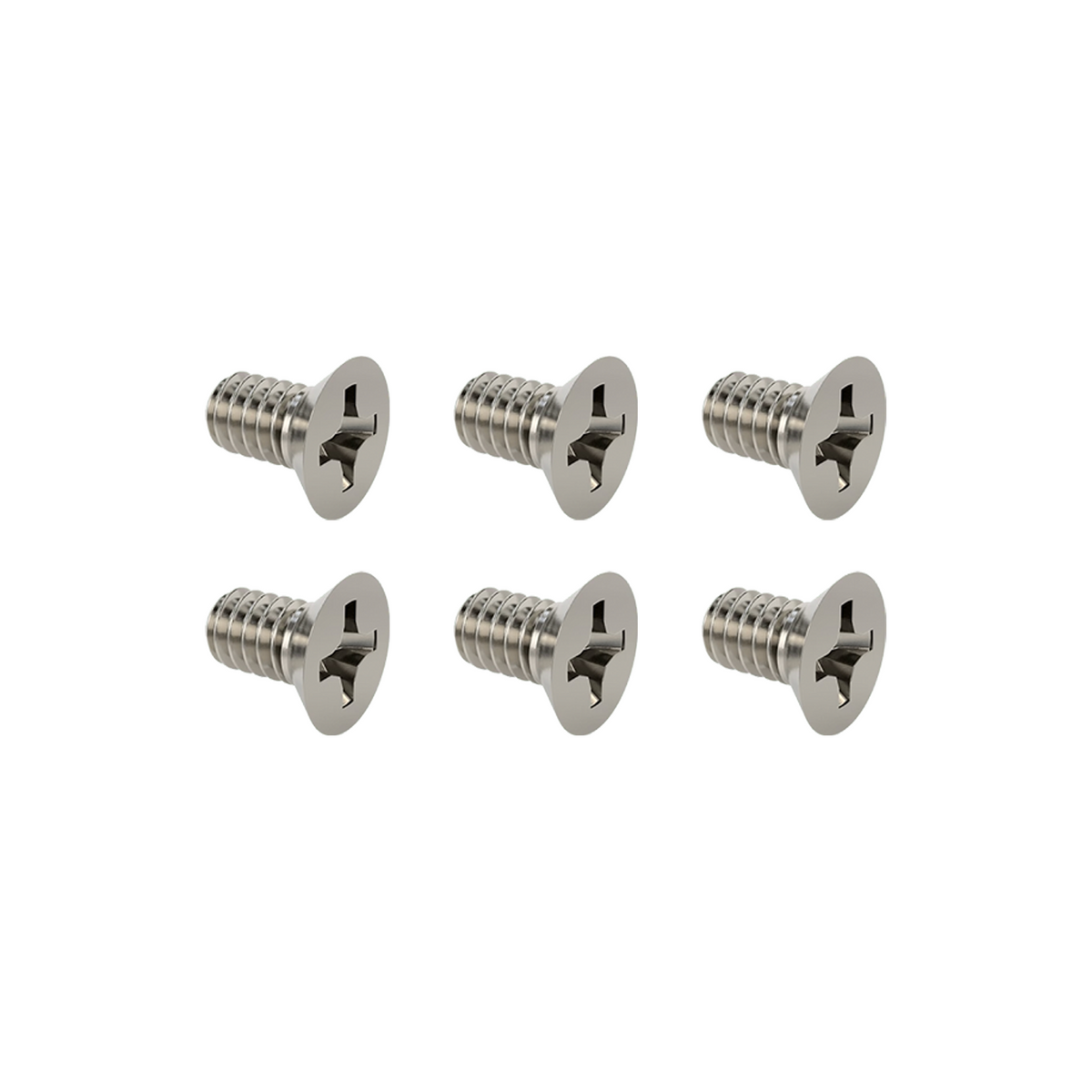Axcel AVX Scope Bubble Level Screw Kit, Stainless Steel, 6-pack #2-56 x 5/32 flat head screws
