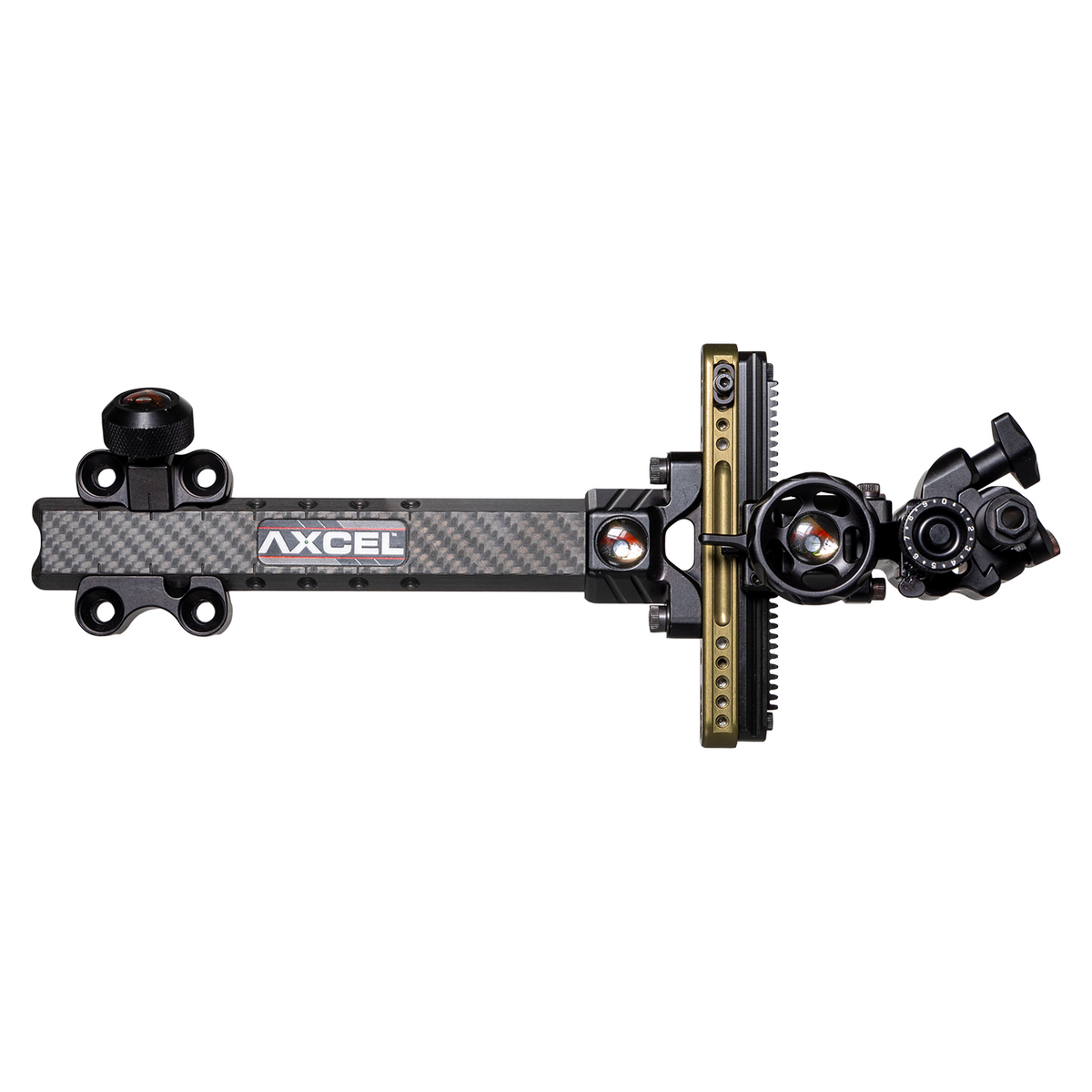 Axcel LANDSLYDE slider sight and bar, Carbon Pro mount, Tactical Bowhunting Green