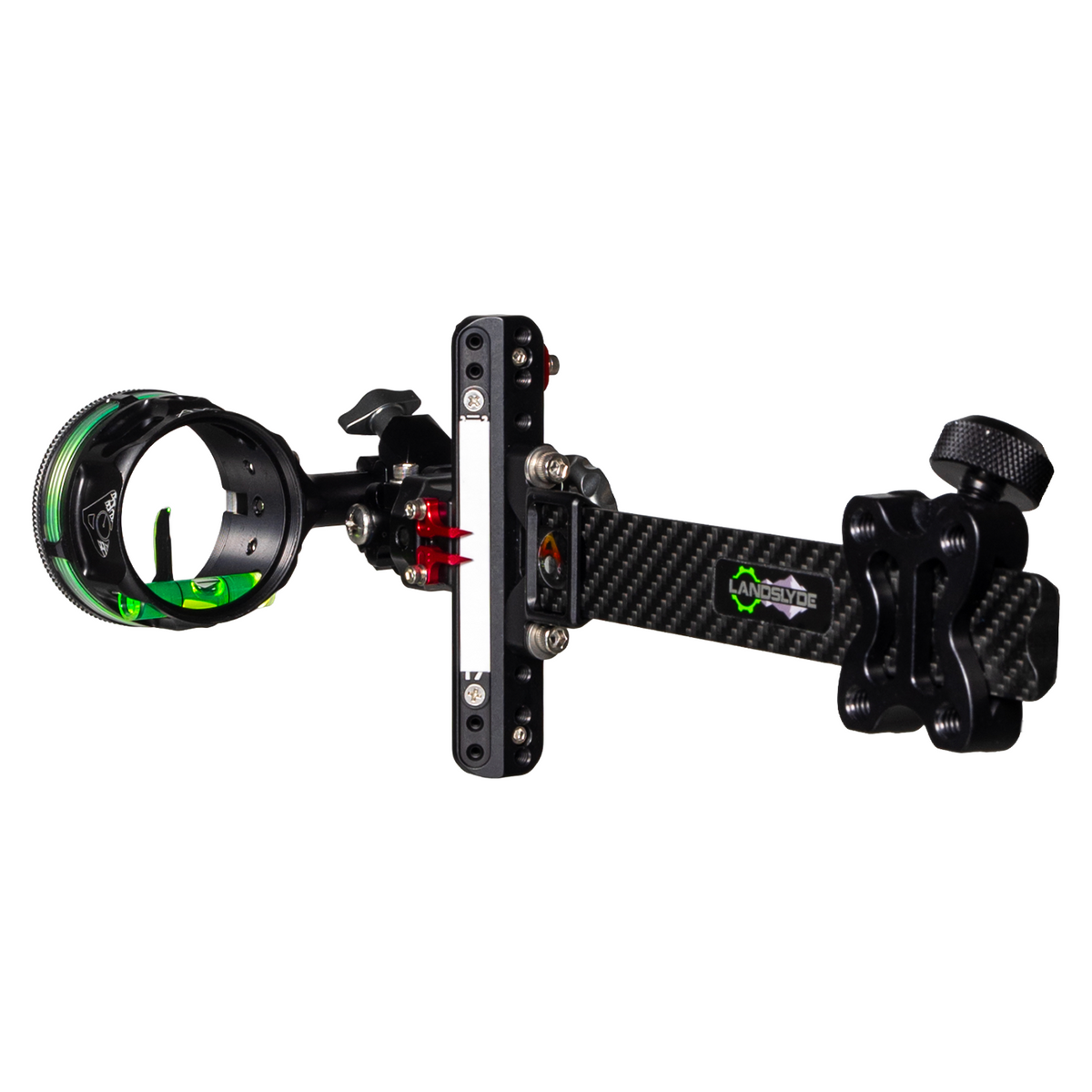 Axcel LANDSLYDE Carbon Pro bow sight, Black, AVX-41 Plus 1-Pin, .010" green fibre