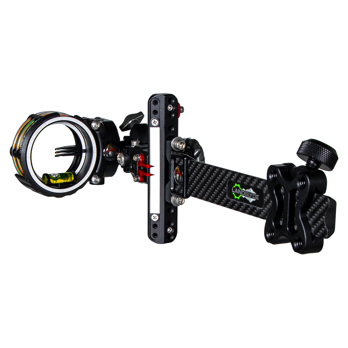 Axcel LANDSLYDE Carbon Pro bow sight, Black, AccuStat II 3-Pin, .010" fibre