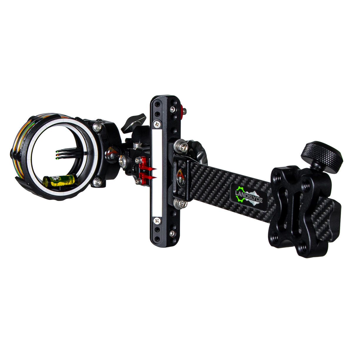 Axcel LANDSLYDE Carbon Pro bow sight, Black, AccuStat II 3-Pin, .019" fibre