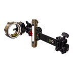 Axcel LANDSLYDE Carbon Pro bow sight, Tactical Bowhunting Green, AccuStat II 3-Pin, .019" fibre