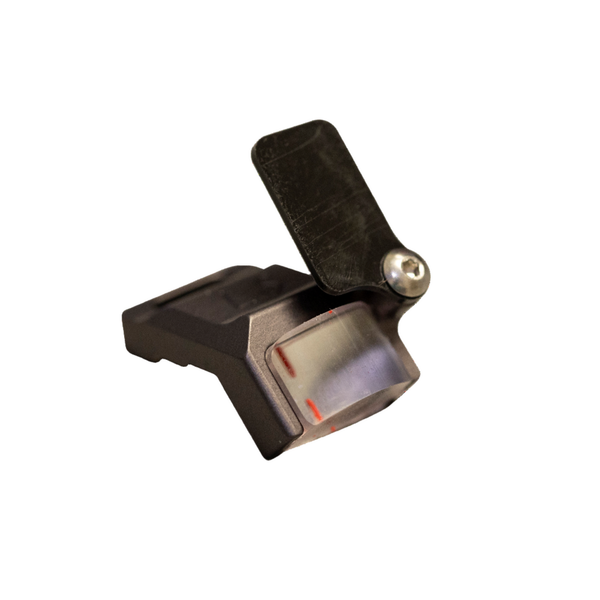 Axcel Sight Scale Magnifier for LANDSLYDE, dark anodised body with black yardage cover