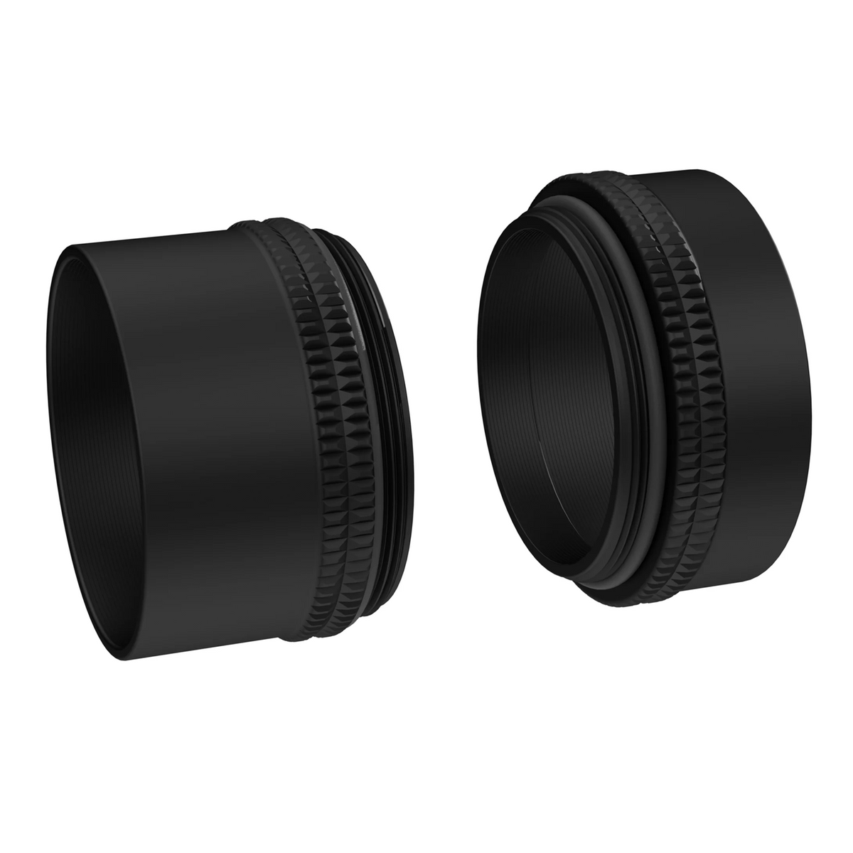 Axcel AVX Long Shade with Stepped Shade Kit, black, both shades shown side by side