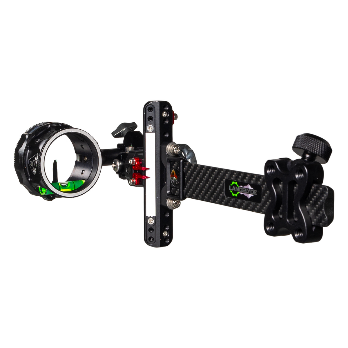 Axcel LANDSLYDE Carbon Pro bow sight, Black, AVX-41 Plus 1-Pin, .029" blue fibre