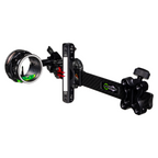 Axcel LANDSLYDE Carbon Pro bow sight, Stealth Bowhunting Black, AVX-41 Plus Ranger-Pin, .010" green-red fibre