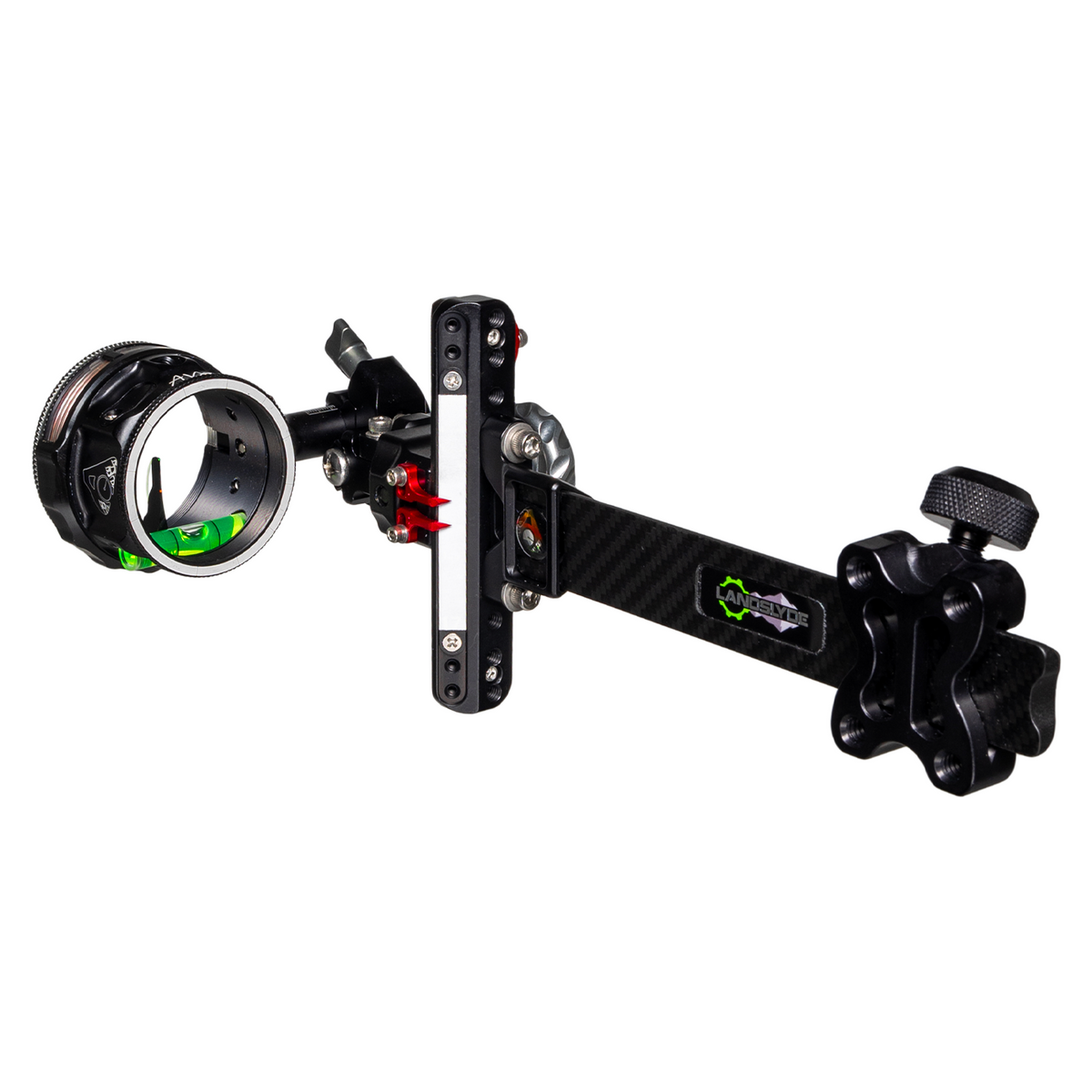 Axcel LANDSLYDE Carbon Pro bow sight, Black, AVX-41 Plus Ranger-Pin, .010" green-red fibre