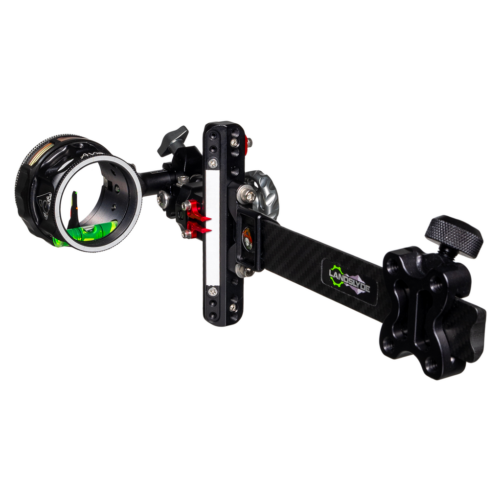 Axcel LANDSLYDE Carbon Pro bow sight, Black, AVX-41 Plus Ranger-Pin, .019" green-red fibre