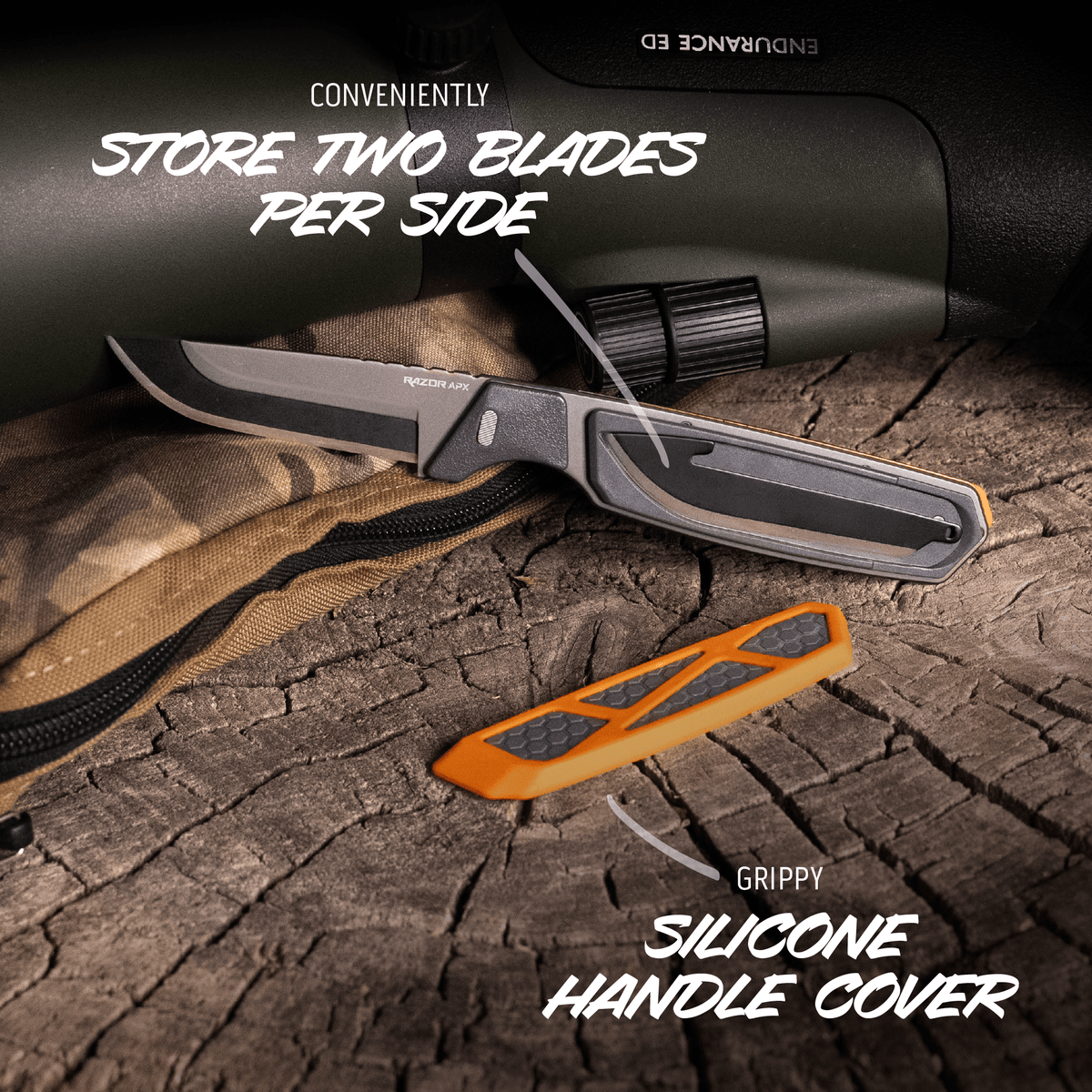 Outdoor Edge 3.0" RAZOR APX HUNTING KNIFE, view 3