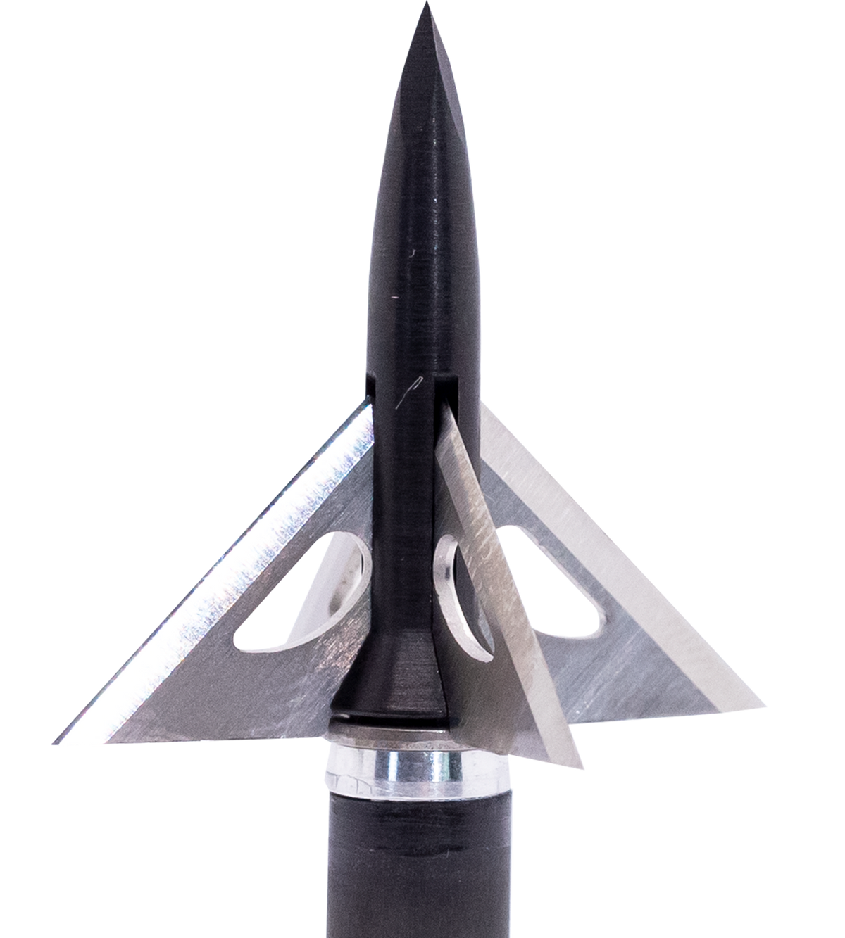 Slick Trick GrizzTrick 2 broadhead, 1 1/4-inch four-blade fixed head on arrow