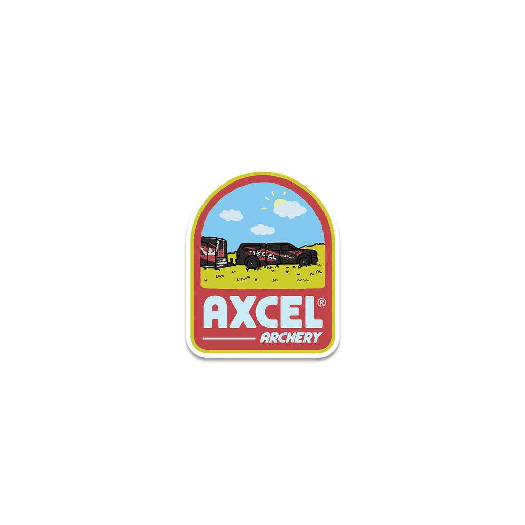 Axcel Truck Patch sticker, Red