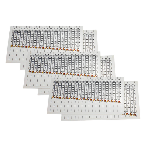 Axcel Archery Sticker Sight Tapes, three sets, 100 Yard sight scales 1-40