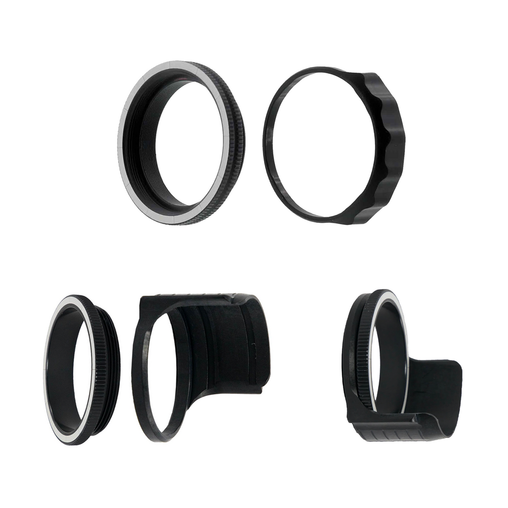 Axcel RheoStat Cover & Torque Indicator, black, shown for all four scope sizes
