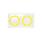 Precision Archery Reticles Scope Ring Mask, Yellow, for Axcel AVX-31 Plus scope