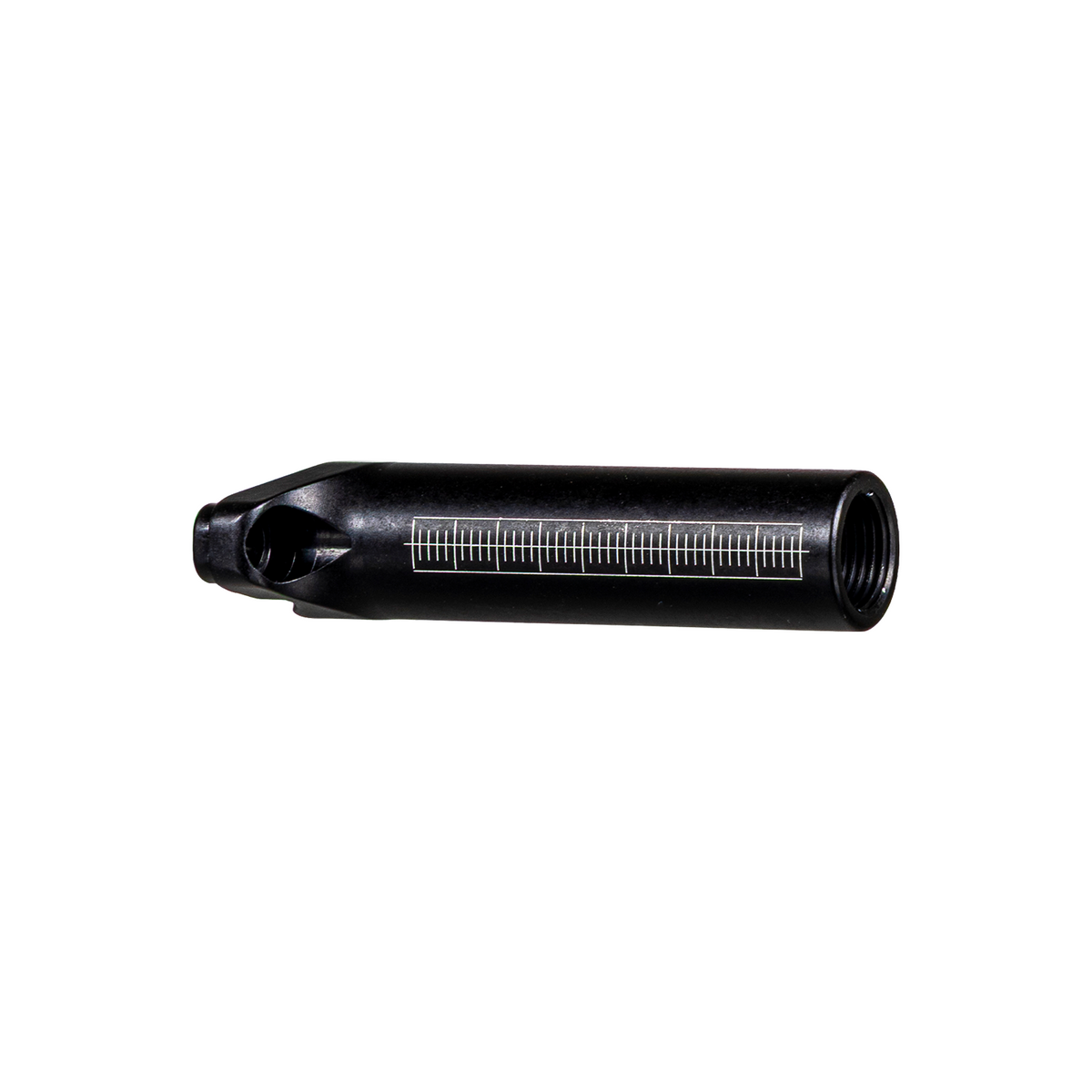 Axcel "T" Connection System for AVX Series Scopes, black, showing 3/8" x 32 threaded port