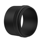 Axcel AVX Long Shade, black, showing threaded end and knurled ring