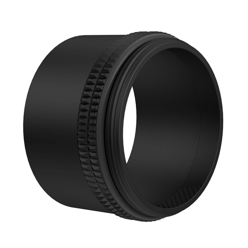 Axcel AVX Long Shade, black, showing threaded end and knurled ring