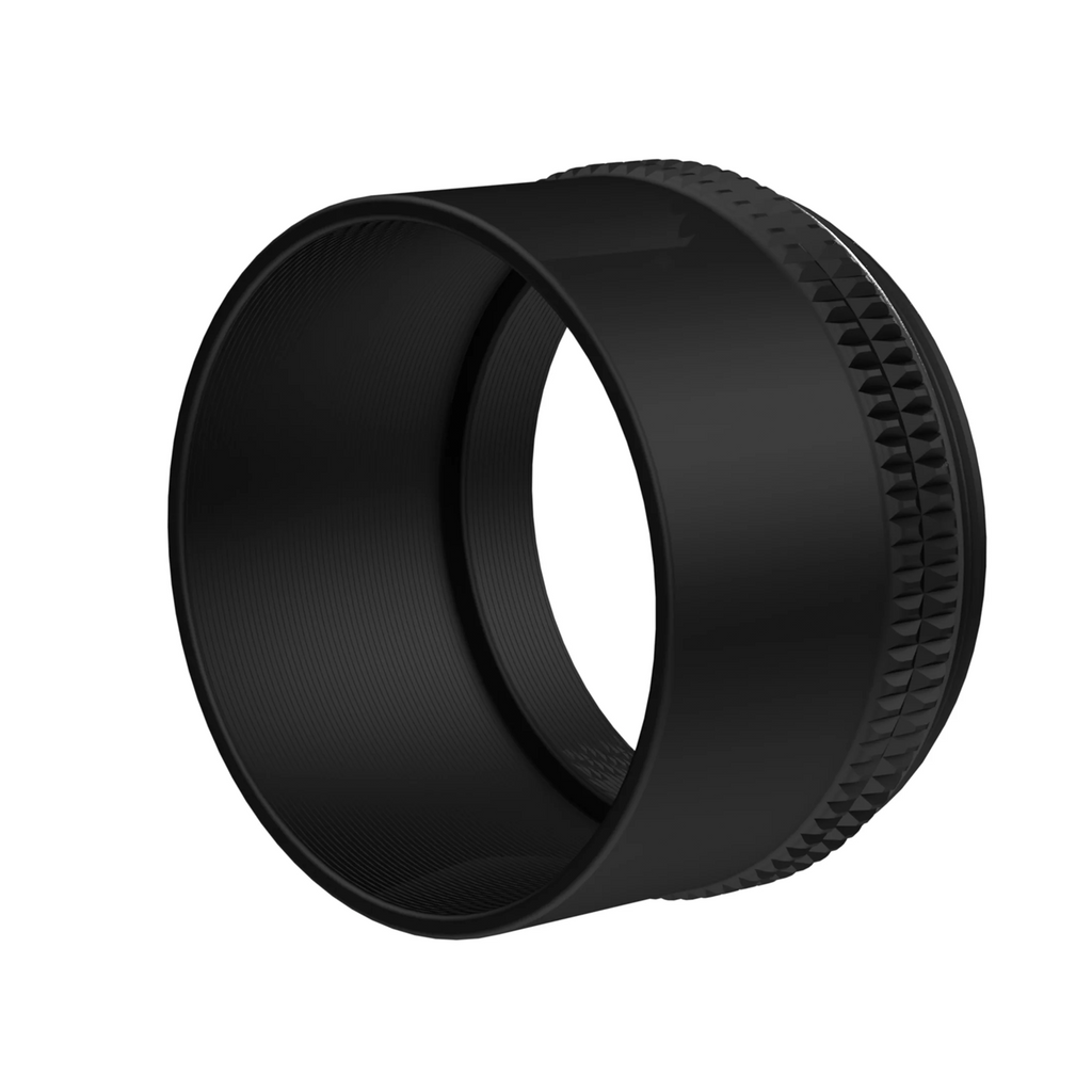 Axcel AVX Long Shade, black, opposite angle showing shade aperture