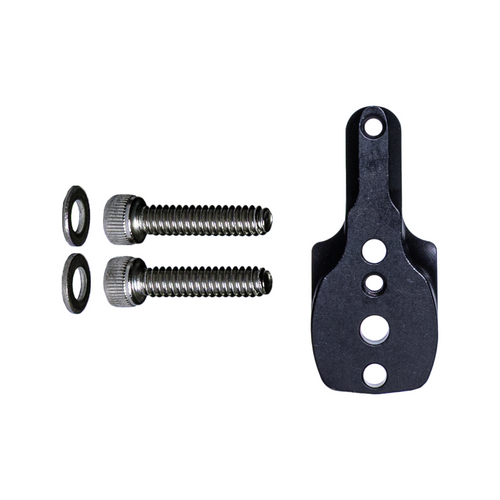 Axcel RheoTech Vertical Offset Block, Black, with mounting screws and washers