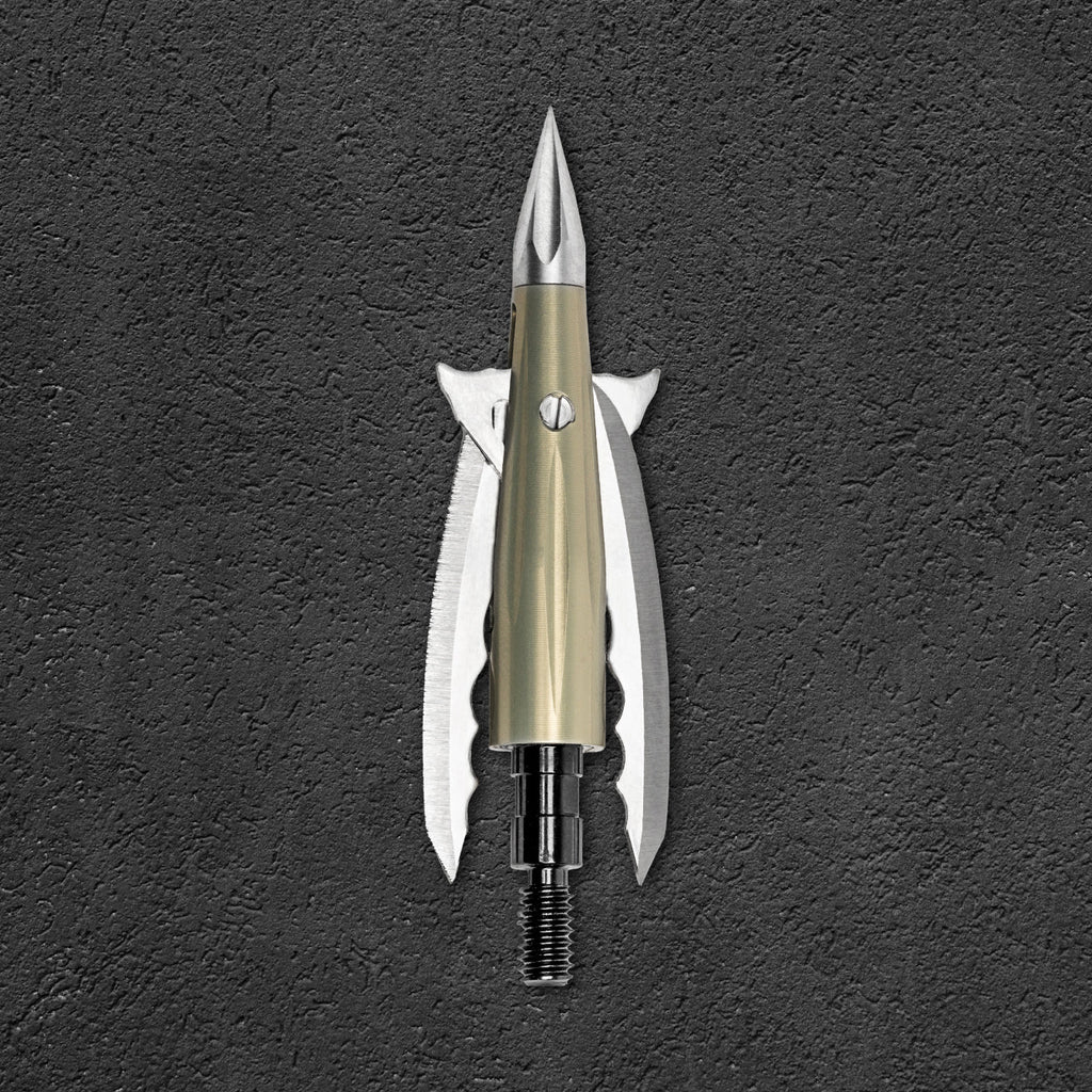 Beast Aluminum Broadhead, 100 grain, 2.3 in, blades closed in flight position