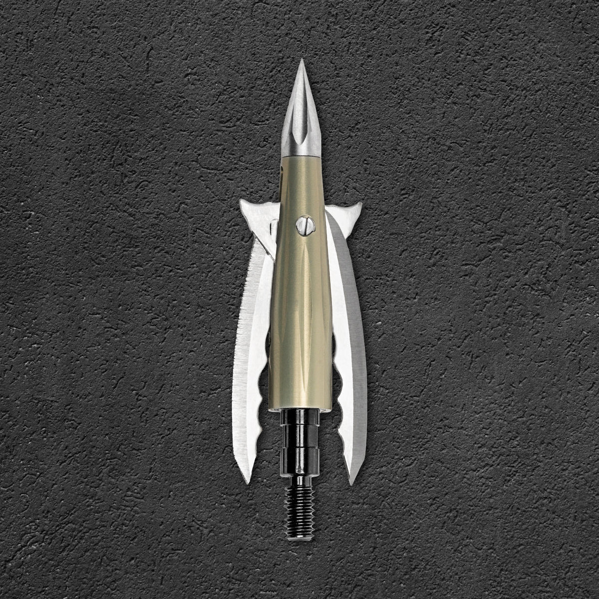 Beast Aluminum Broadhead, 100 grain, 2.3 in, blades closed in flight position
