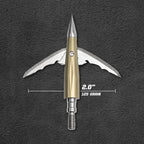 Beast Aluminum Broadhead, 125 grain, 2.0 in cut diameter, blades deployed