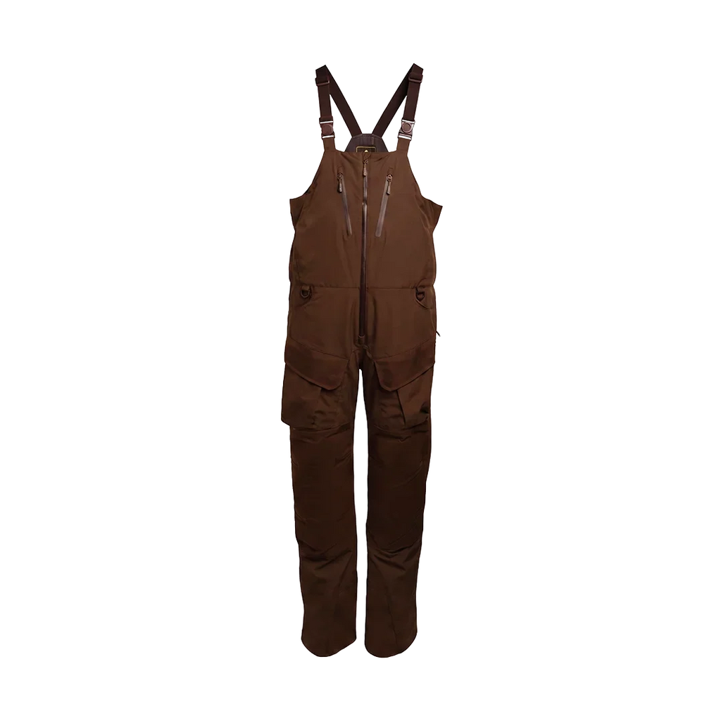 SKRE Ambush Bib in Layout Brown, front