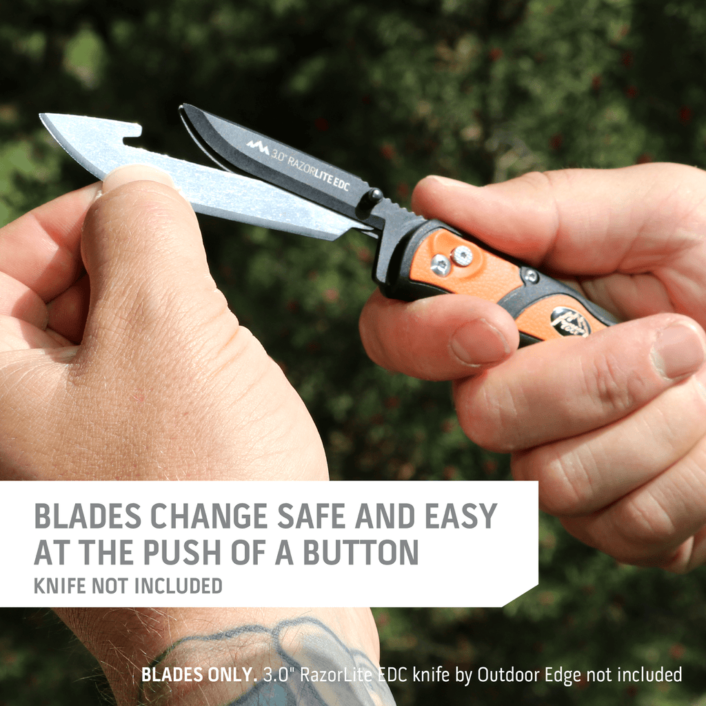 Outdoor Edge 3.0" DROP POINT BLADES | 6-PACK, view 3