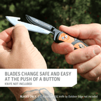 Outdoor Edge 3.0" DROP POINT BLADES | 6-PACK, view 3