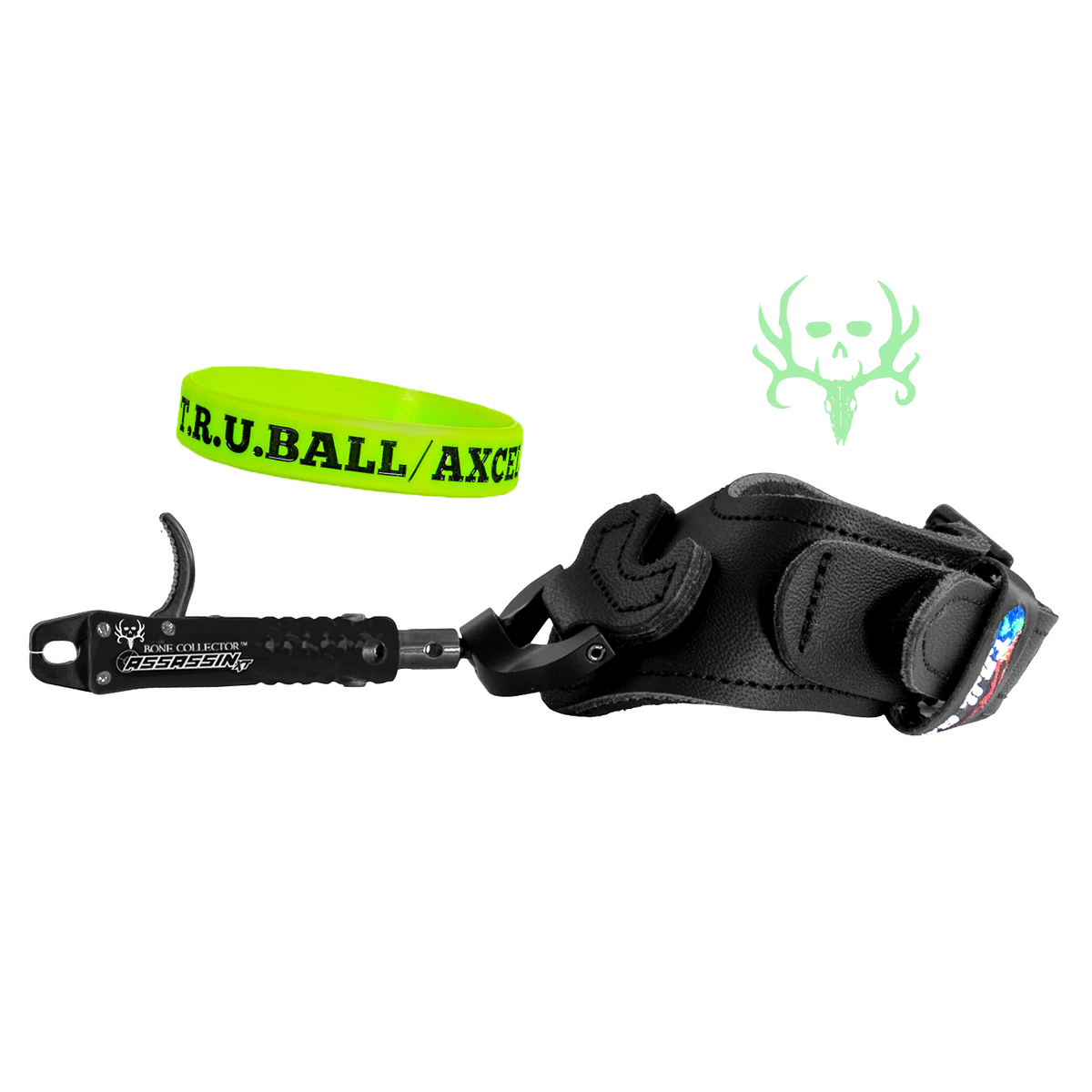 T.R.U. Ball Bone Collector Assassin XT release, Black Leather Buckle strap, black