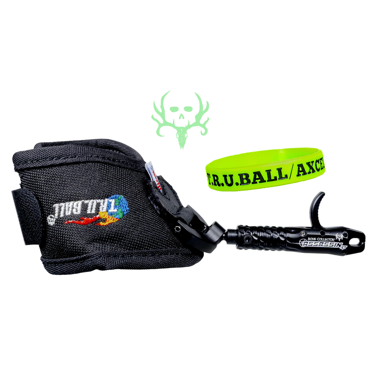 T.R.U. Ball Bone Collector Assassin XT release, Black Velcro strap, black