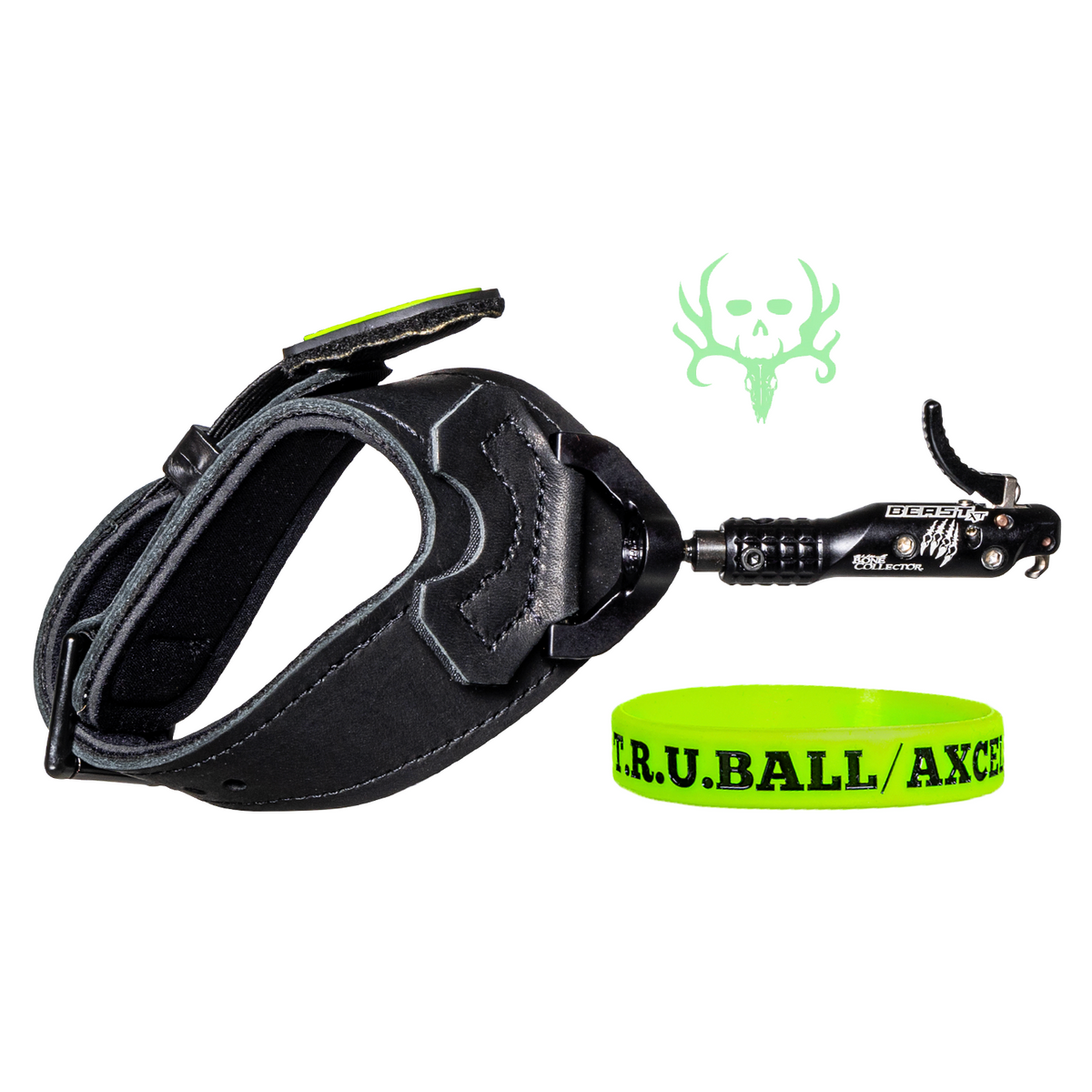 T.R.U. Ball Bone Collector Beast XT Hybrid release, Ultra Black Buckle strap, black
