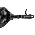 T.R.U. Ball Bone Collector Scout head and web connector detail, black leather buckle strap