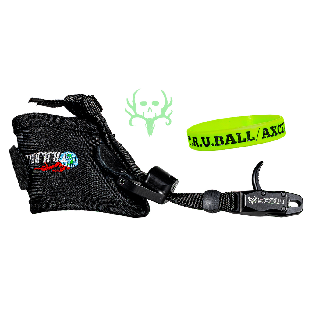 T.R.U. Ball Bone Collector Scout, black Velcro strap front view