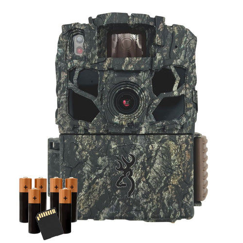 Browning Dark Ops FHDR40-CP trail camera, with the included AA batteries and 32GB SD card