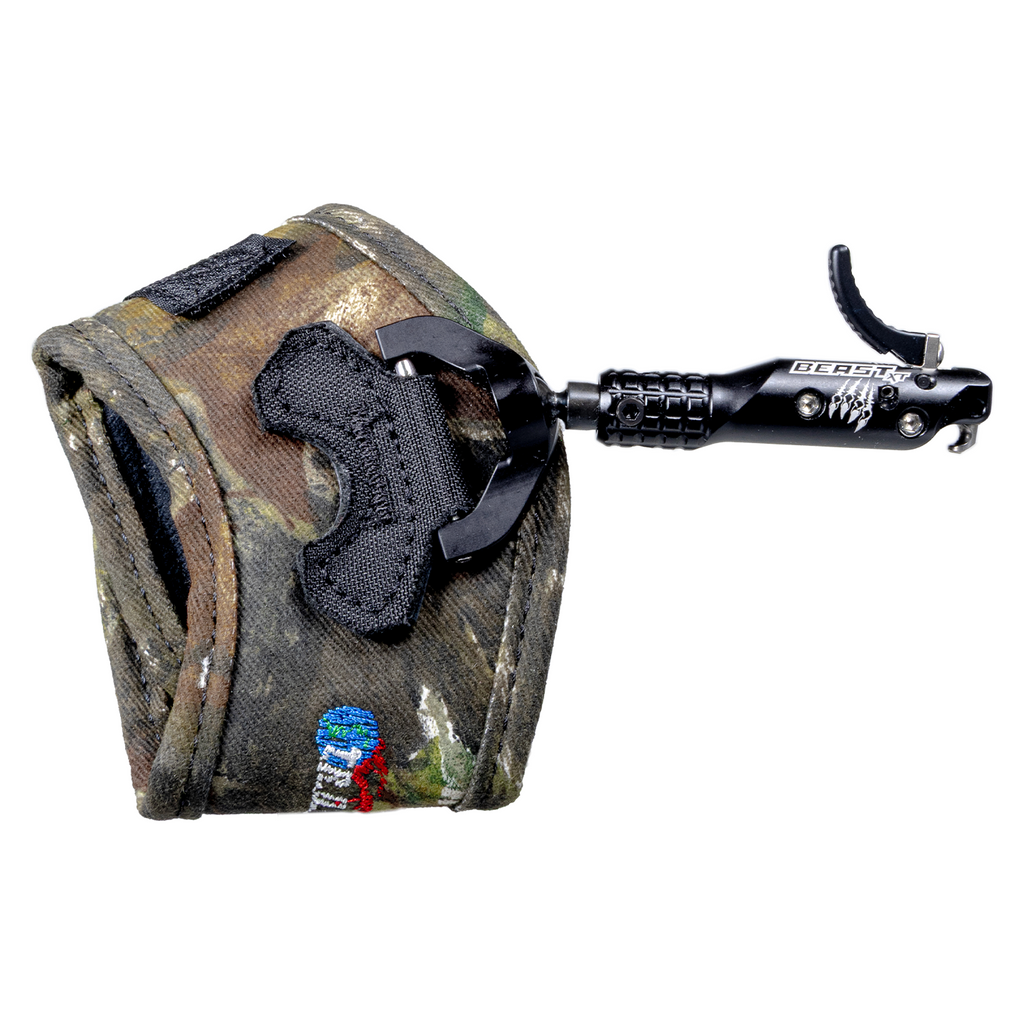 T.R.U. Ball Beast XT Hybrid release, Camo Velcro strap, black