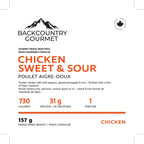 Chicken Sweet & Sour (Chicken) package label - nutrition and ingredients