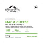 Mac & Cheese (Vegetarian) package label - nutrition and ingredients