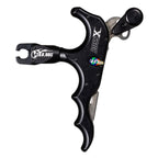 T.R.U. Ball Boss X thumb release, black, 4 finger side profile