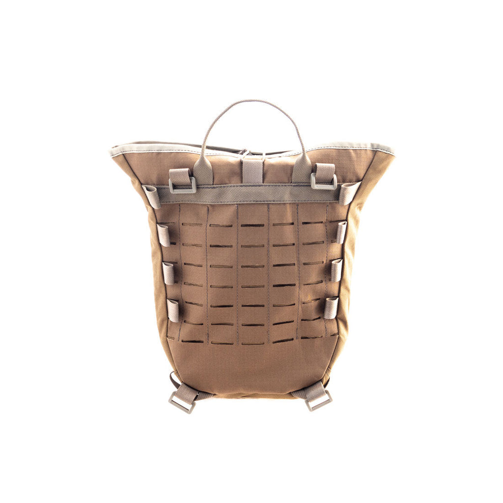 Tethrd Predator Pack, Regular, Coyote, back with straps