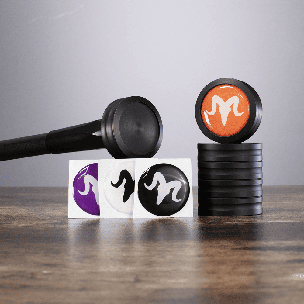RamRods Cap Weight Stickers - Custom